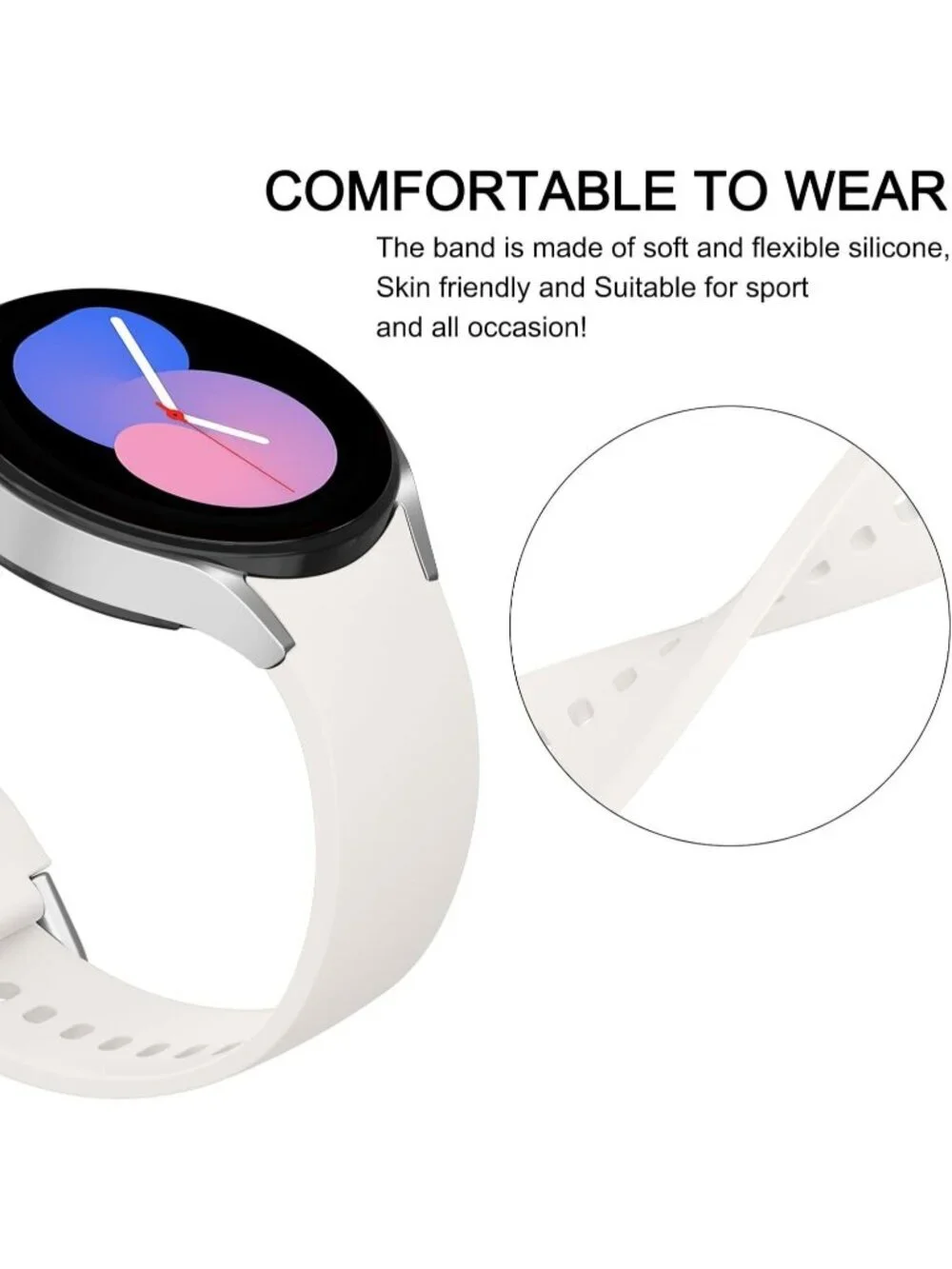 Unisex Starlight Analog Silicone Replacement Strap Samsung Galaxy Classic Watch